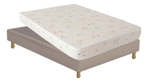 Colchon Espuma Inducol Family 140x190x18 + Sommier Ecocuero