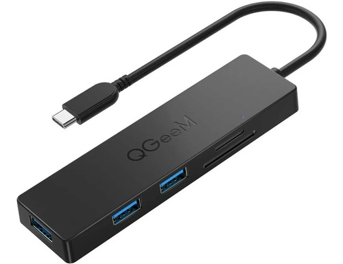 Hub Usb-c - 3 Port Usb 3.0 - Pc/mac Lector De Memoria Sd/msd