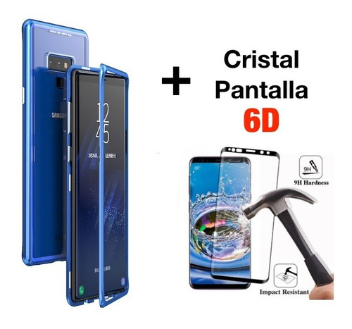 Funda Magnética Samsung + Cristal Frontal 6d 