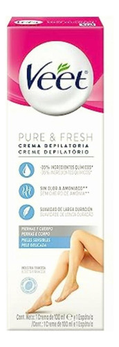 Veet Pure & Fresh Crema Depilatoria Piel Sensible 100ml