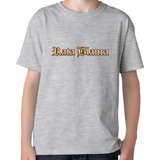 Remera Gris Niño Sublimada Personalizada Rata Blanca