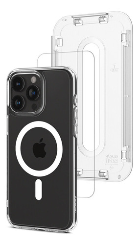 Funda Spigen Ultra Hybrid Para iPhone 15 Pro Max + Templado