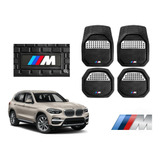 Tapetes 4pz Charola 3d Logo M-series Bmw X3 2017 A 2020