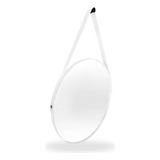 Espelho Adnet 30cm Para Banheiro Quarto Sala Suporte E Alça