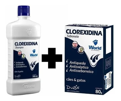 Shampoo + Sabonete Clorexidina Dugs Anti Seborreia Septico