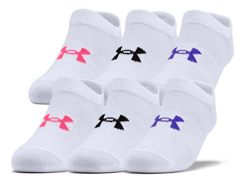 Medias Under Armour Girl´s Essential Niñas Tripack-blanco