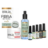 Brilia Nails Kit Para Alongamento Unhas Em Gel Fibra 2,90m