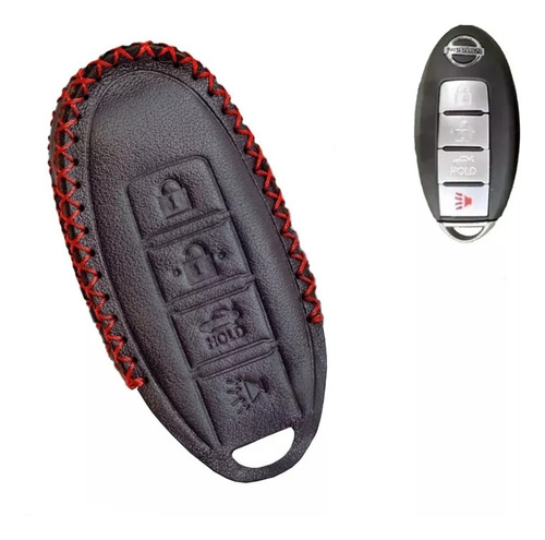 Funda Llave Piel Nissan Versa Sentra Altima Maxima 4 Botones