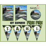 Kit Imprimible Express Personalizado- Free Fire #1