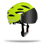 Casco Para Bicicleta Ciclismo Mtb Monk Led Color Verde Talla 50-61 Cm