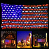 420 Led Luces De Cadena De Bandera Avanzada Americana, Luz D