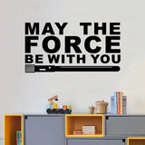 Seatune Calcomanías De Pared Para Niños, May The Force Be Wi