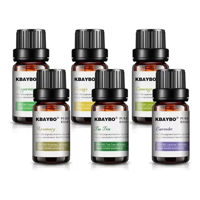 Kit De 6 Aceites Escenciales 100% Puros Grado Terapeutico