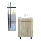 Combo Reflekta 31 Mueble Lavamanos Khari + Espejo Amalfi