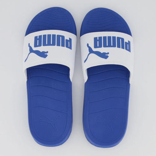 Chinelo Puma Popcat 20 Bdp Branco E Azul