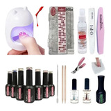 Kit Inicial X14 Cabina Led Uv Mini 6w Gel Uñas Semi Soft Gel