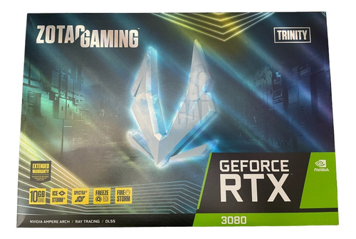 Placa Vídeo Zotac Gaming Rtx3080 Trinity Lhr 10gb 19gbps