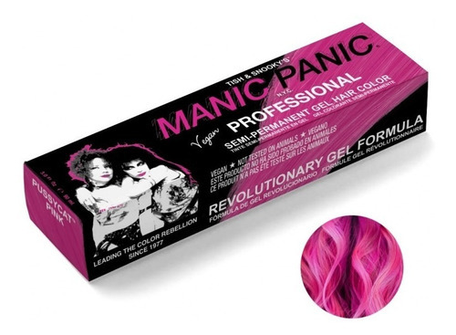  Tinte Para Cabello En Gel Semipermanente Manic Panic Tono Pussycat Pink