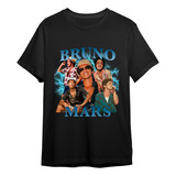  Camiseta Bruno Mars Cantor Pop Show Camisa Graphic Algodão