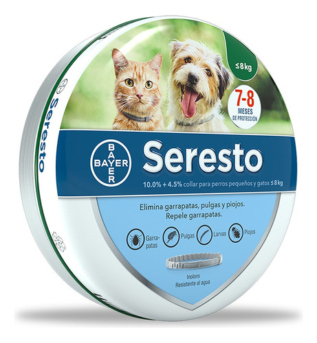 Seresto Collar Antipulgas Y Antigarrapatas Gatos  Perros  8k