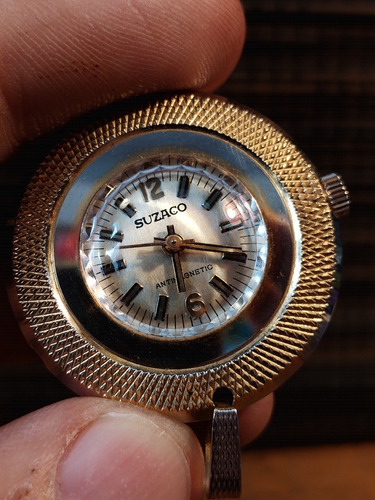 Muy Antiguo Reloj De Bolsillo De Dije Suizo  40s Chapa Oro