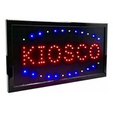 Cartel Led Luminoso Kiosco Directo 220v Azul Y Rojo 