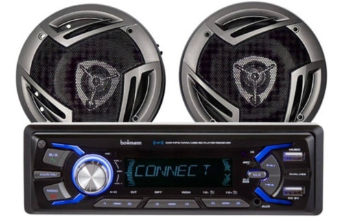 Radio Auto Bluetooth Bowmann + Parlantes 16cm Dx 3660bt