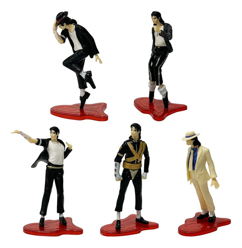 5pcs Michael Jackson Figura Juguete Modelo Navidad Regalo