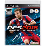Pes 2015 - Pro Evolution Soccer 2015 - Jogo Ps3 Mídia Física