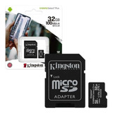 Memoria Kingston Micro Sd 32 Gb Con Adapt Clase 10 Celular