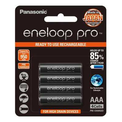 Pila Panasonic Recargable Eneloop Pro Aaa 4 Unidades 950 Mah | Meses sin interés