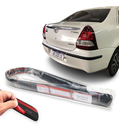 Protector Banda Paragolpe Trasero Toyota Etios 4p 2014/2017