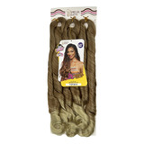 Cabelo Boho French Curl Jumbo Trança Gypsy Braids 60cm Cor Mel Com Loiro #t27/613