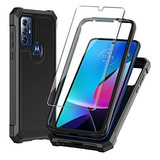 Para Moto G Play 2023 Funda, Con Protector De Cristal Templa