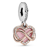 Dije Charm Pandora Familia Para Siempre Infinito Oro Rosa