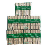 Pinza De Madera Para Ropa 100 Piezas De Bamboo