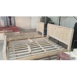 Cama De 2 Plazas 1.60 X 2.00 Americana De Pino Macizo