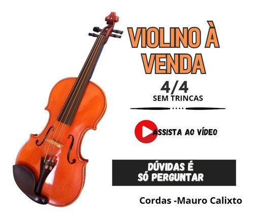 Violino Modelo Stradivarius- Madeiras Nobres
