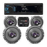 Kit Radio Positron +falantes Pioneer 5'' E 6''+ Amplificador