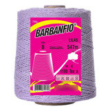 Barbanfio Barbante Lilás 8 Fios 700gr Artesanato Colorido 