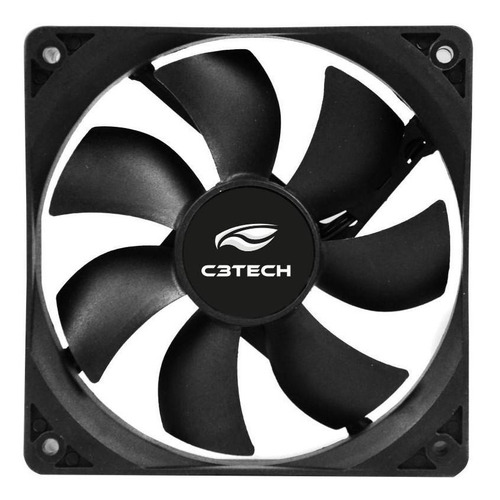 Cooler Fan P/gabinete 80x80x25 Preto F7-50bk C3 Tech