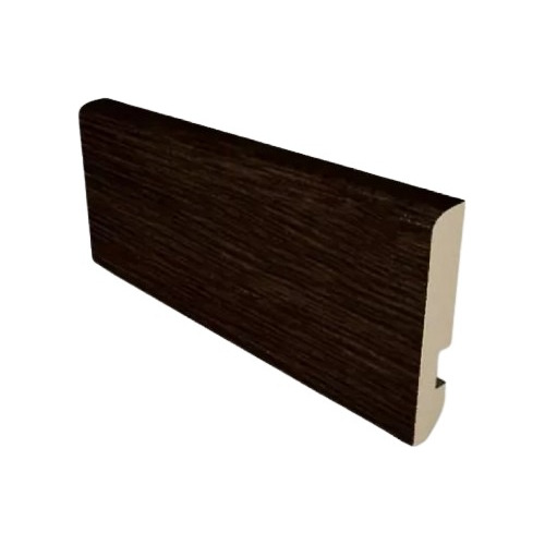 Zocalo Madera Mdf Foliado Wengue Pasacable Piso Flotante Mt