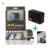 Camara Deportiva Accion 4k Ultra Hd Wifi Hdmi Sumergible 30m