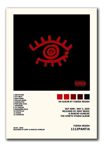Cuadros Decorativos Fuerza Regida Álbum Music Tracklist