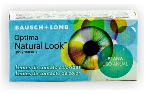 Lente De Contato Colorida Natural Look Anual Com Ou Sem Grau