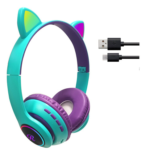 Auriculares Inalambricos Bluetooth Recargable Orejitas Luces