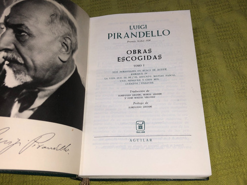 Obras Escogidas Tomo 1 - Luigi Pirandello - Aguilar