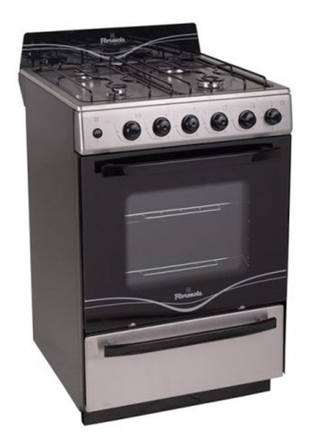 Cocina Florencia 5538f Acero Inox Gas 56x85cm Timer Luz