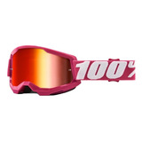 Óculos Motocross Trilha 100% Strata Goggle Hope Azul