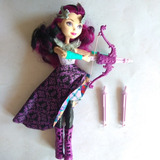 Ever After High Raven Queen Arco Y Flecha Vestido Morado 